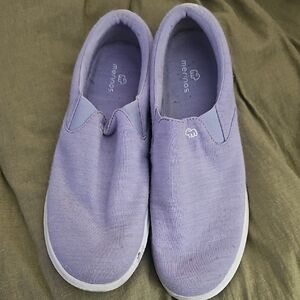 Merinos Women's Purple Slip-On Loafers 11